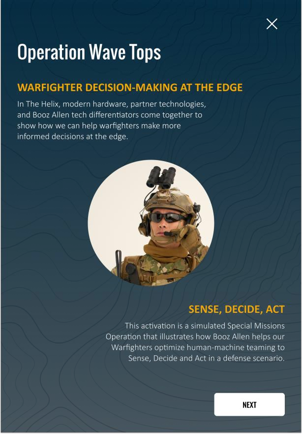 Activation card, navy variant