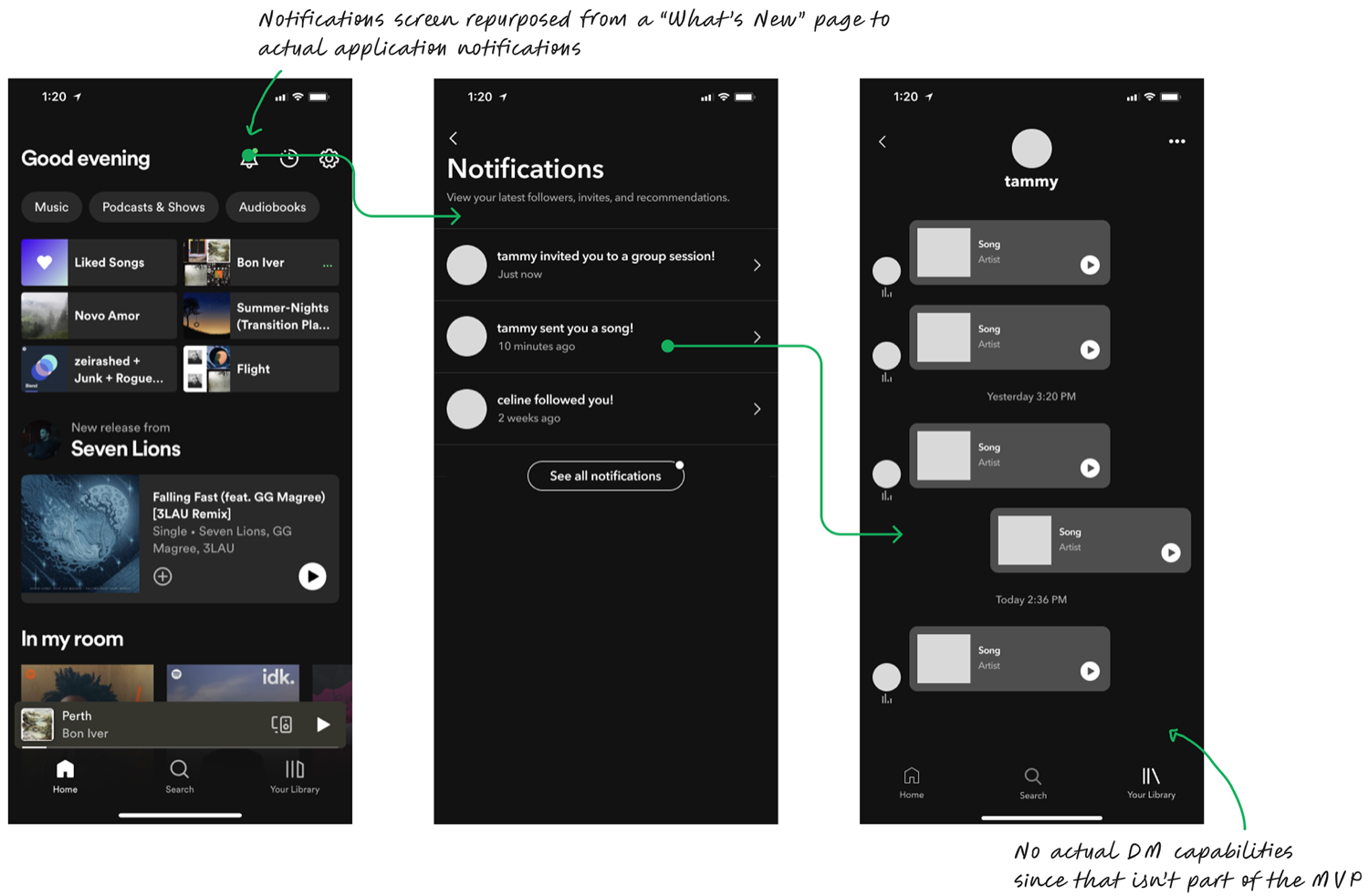 Low-fidelity wireframes
