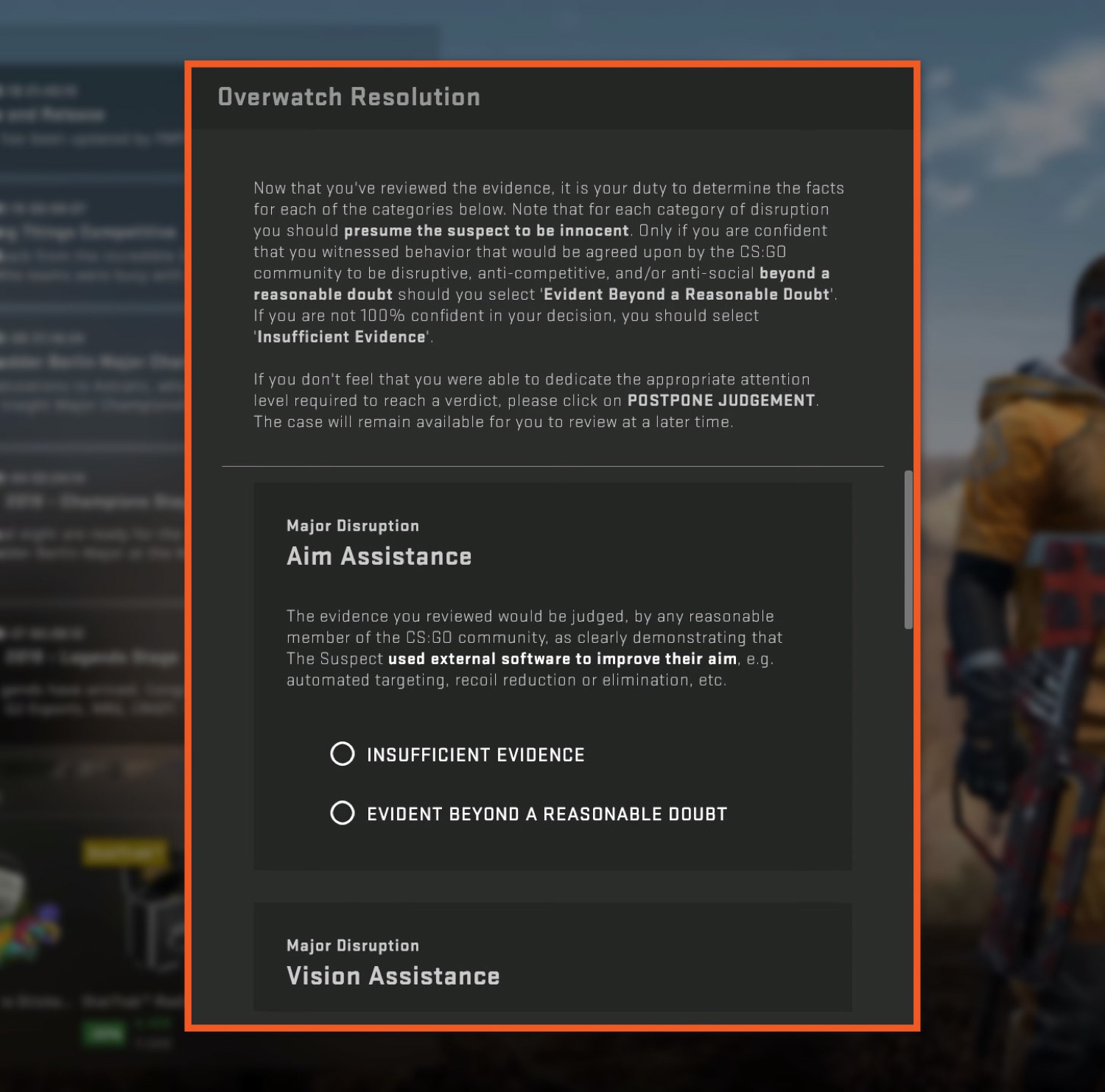 CS:GO Overwatch review system